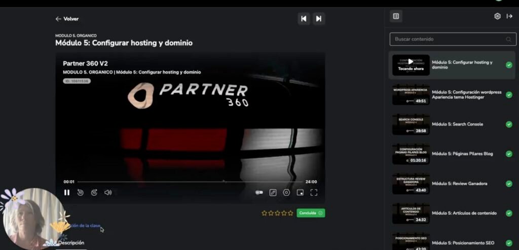 Lecciónes completadas dentro del programa Partner360 con fecha visible